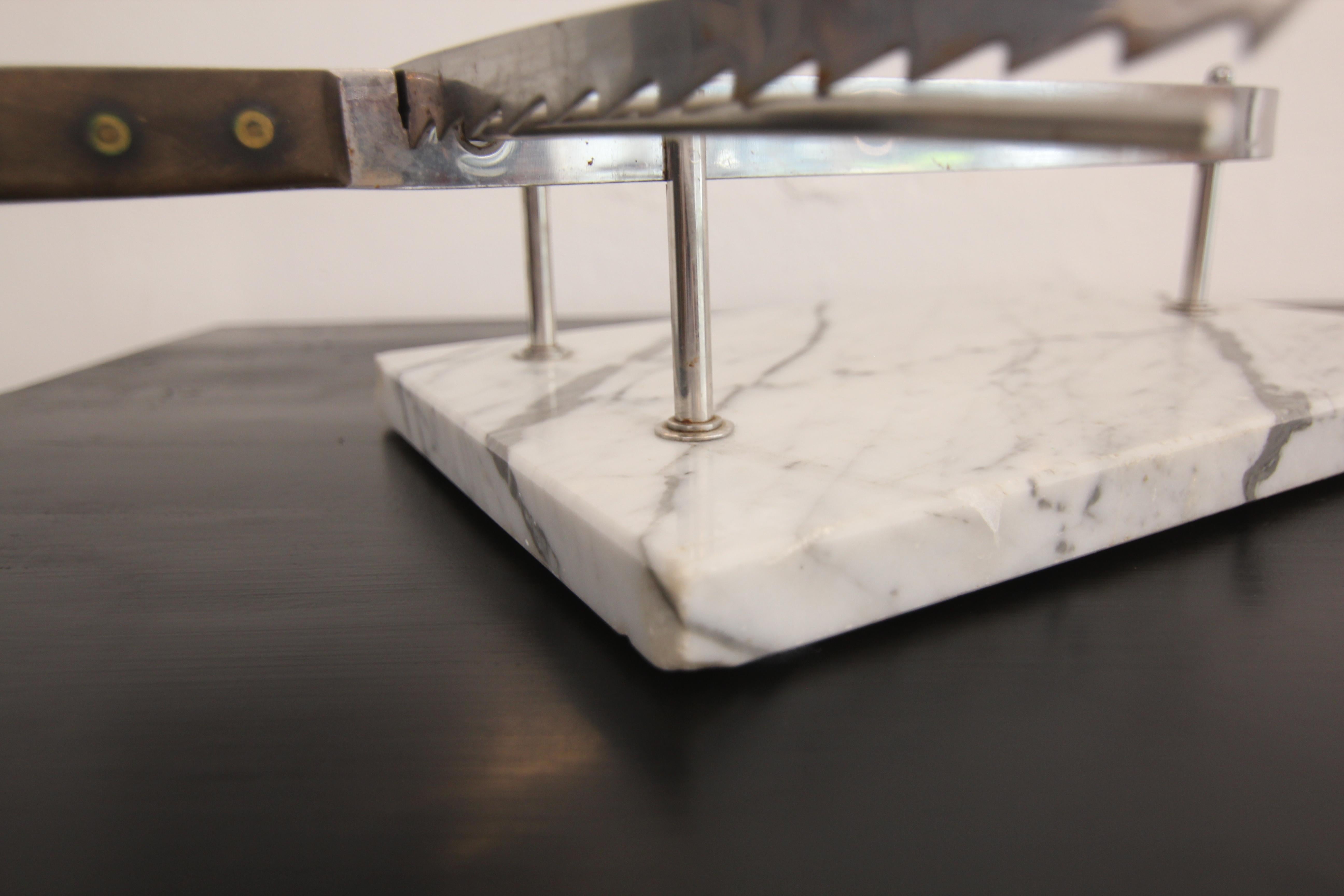 Early 20th Century Ham Holder on Marble Base For Sale 5