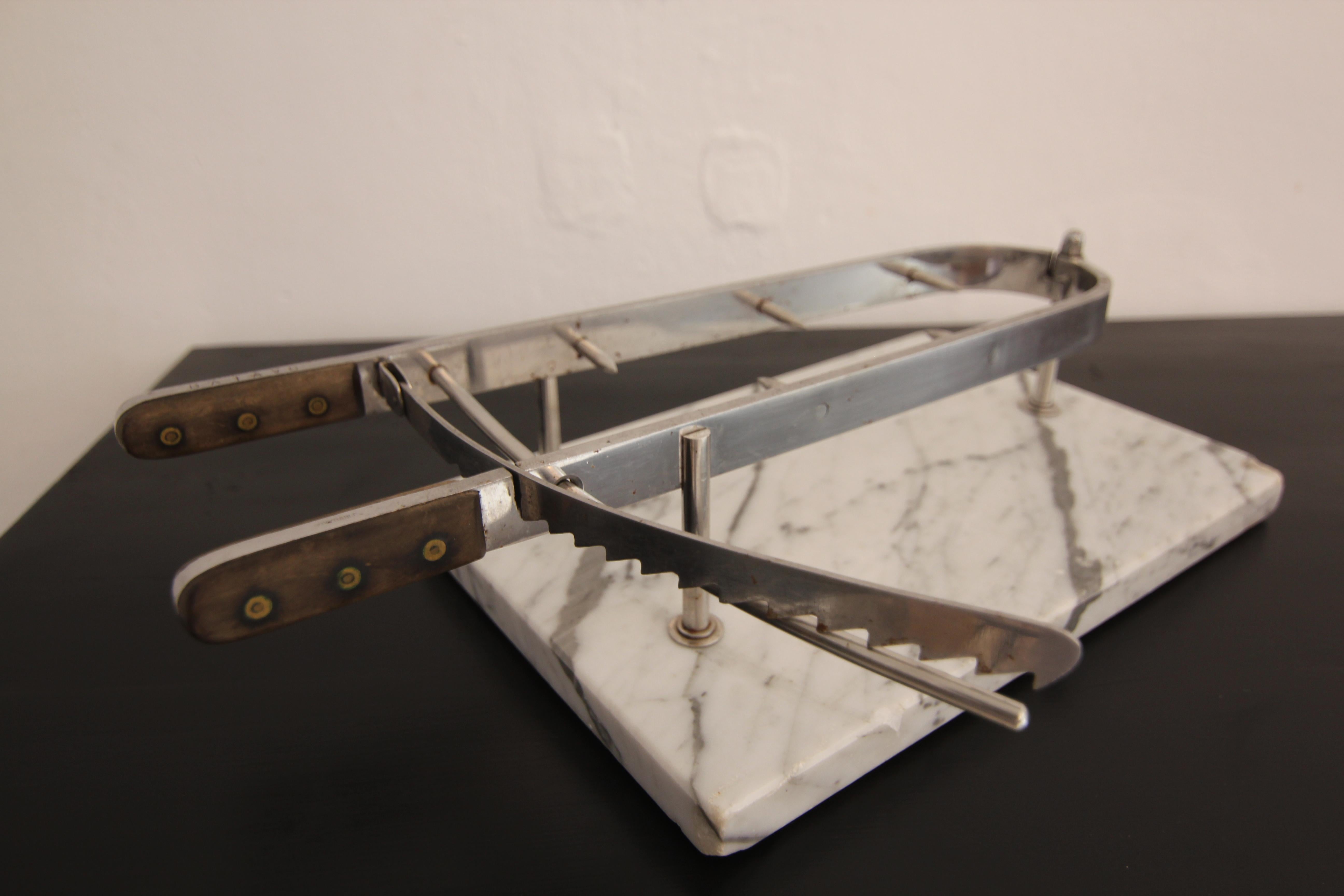 Early 20th Century Ham Holder on Marble Base For Sale 7