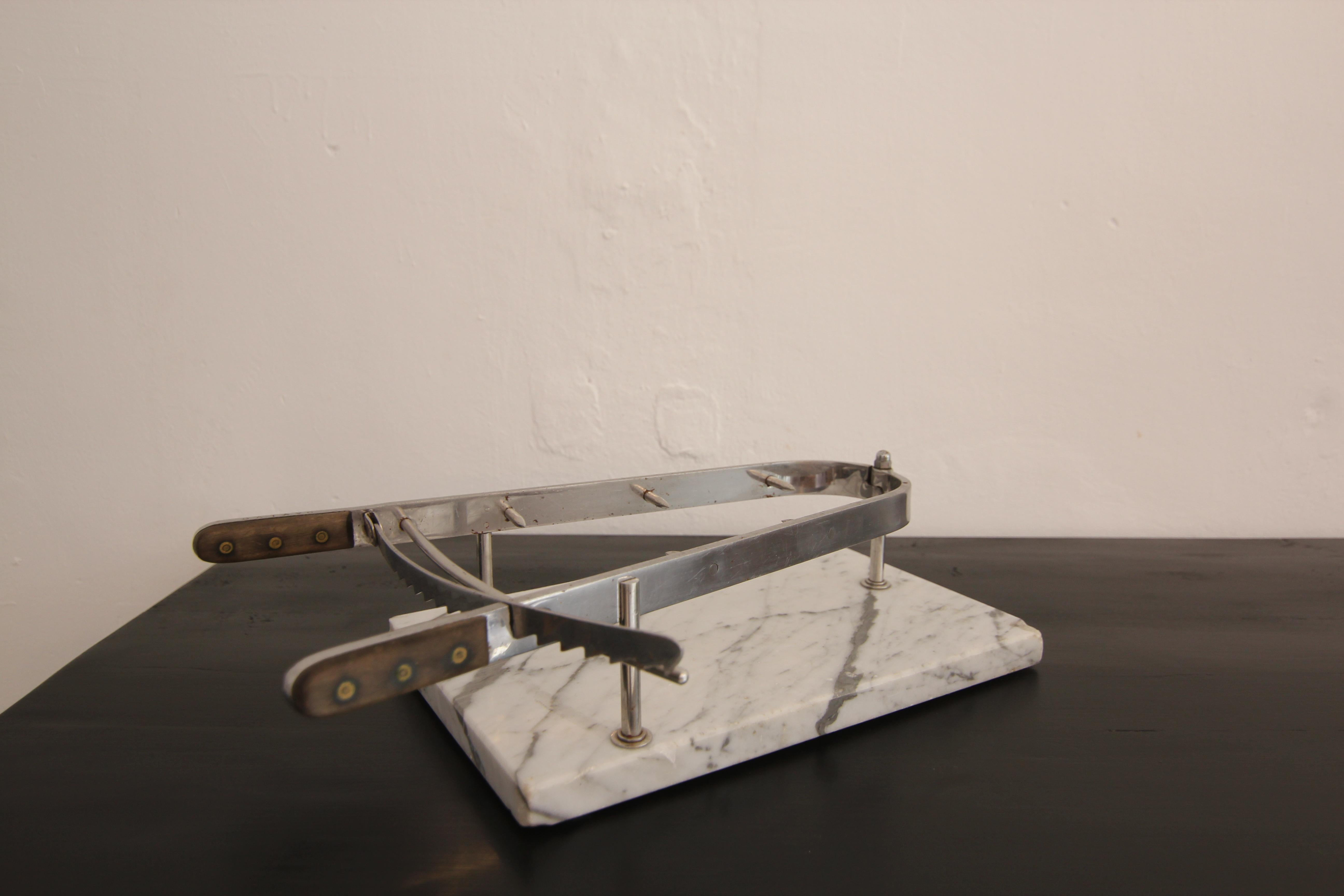 Early 20th Century Ham Holder on Marble Base For Sale 10