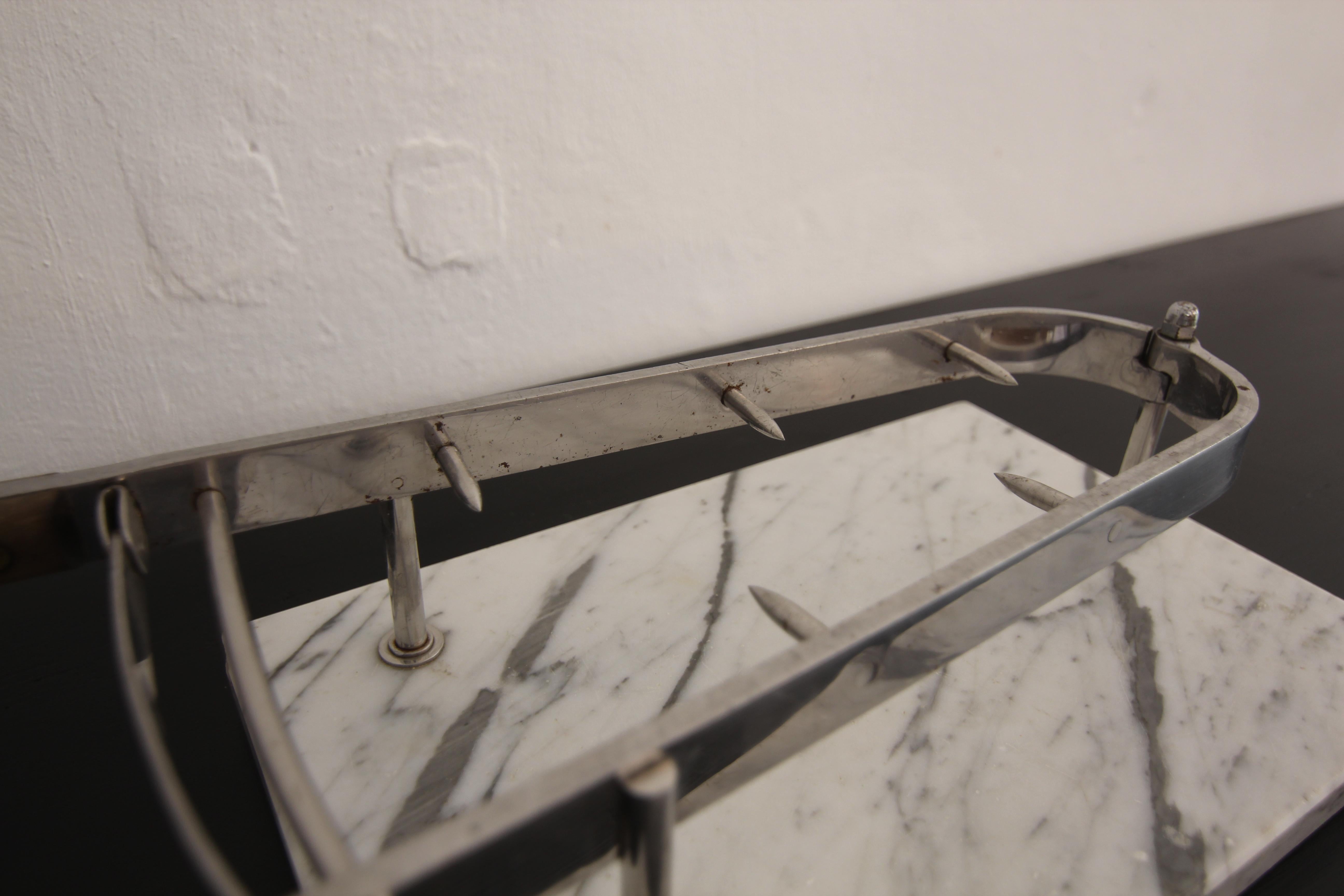 Early 20th Century Ham Holder on Marble Base For Sale 15
