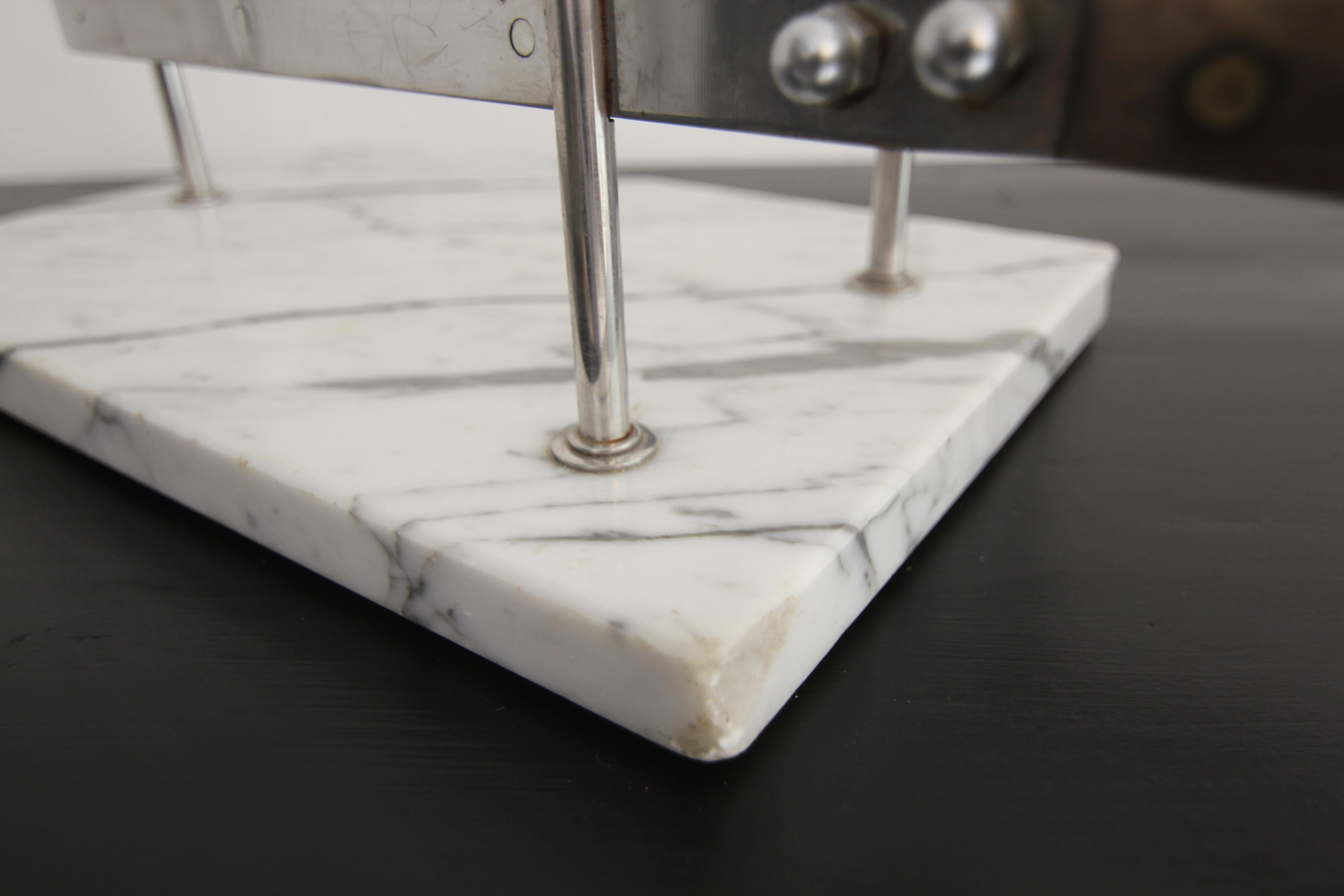 Early 20th Century Ham Holder on Marble Base For Sale 1