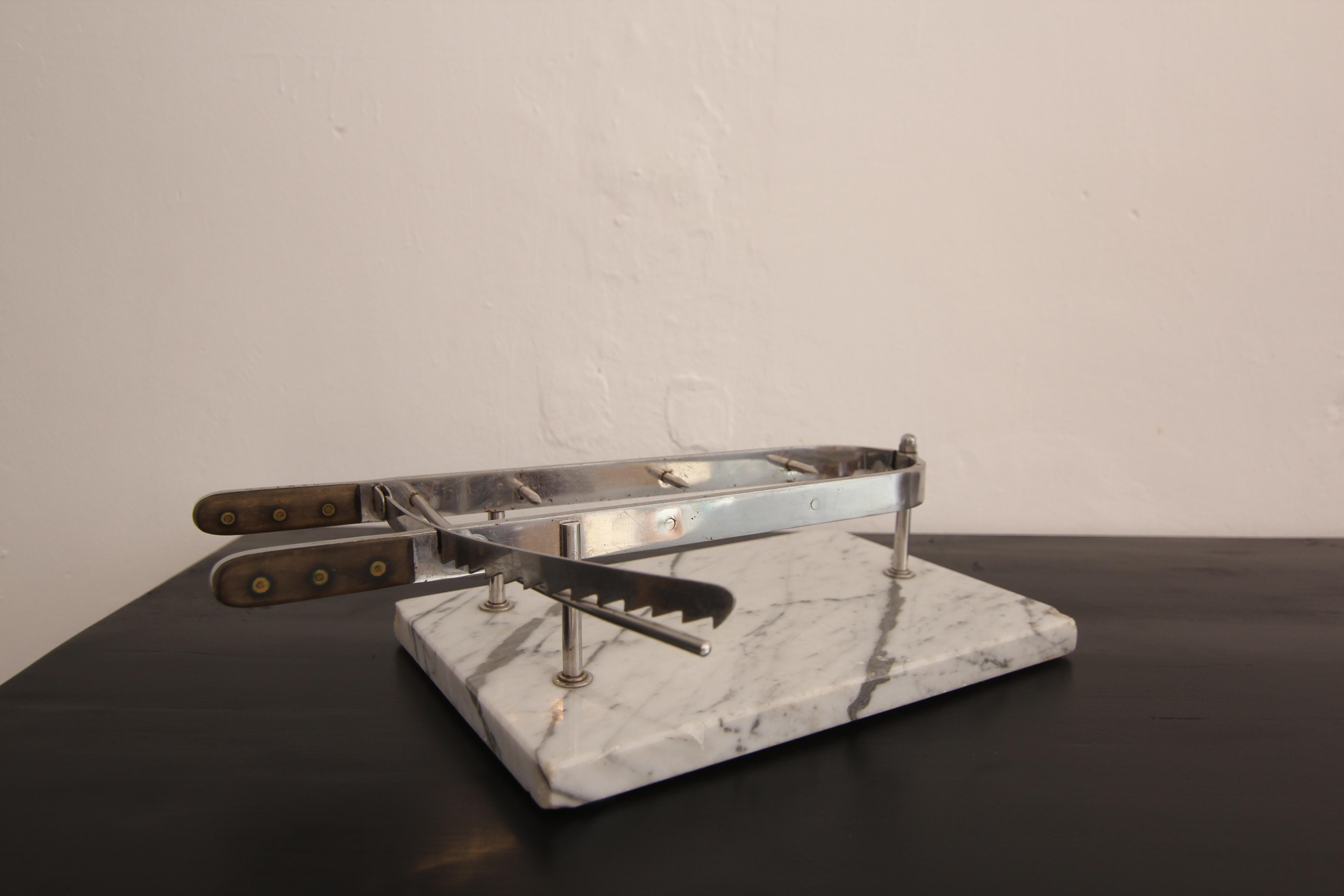 Early 20th Century Ham Holder on Marble Base For Sale 3