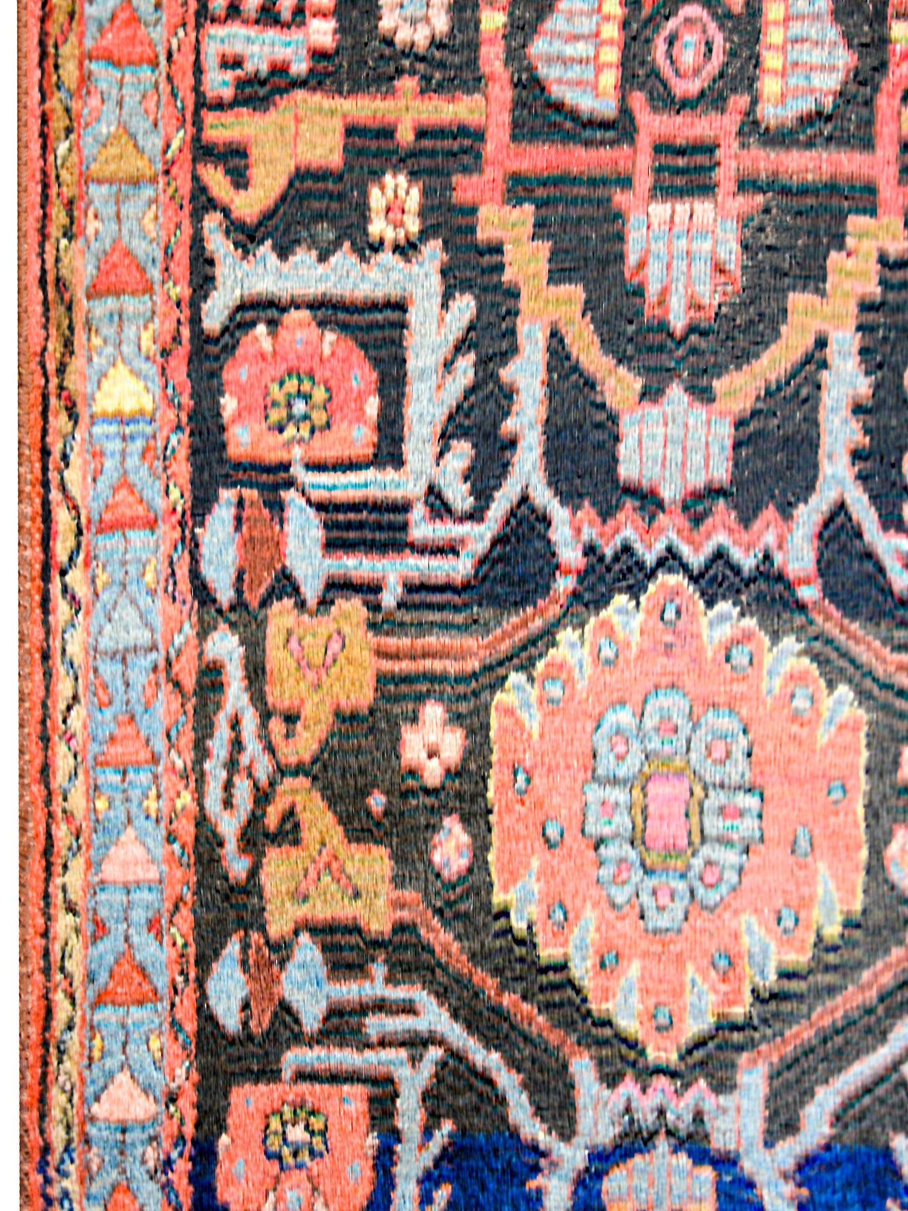 Vegetable Dyed Early 20th Century Hamadan Rug For Sale