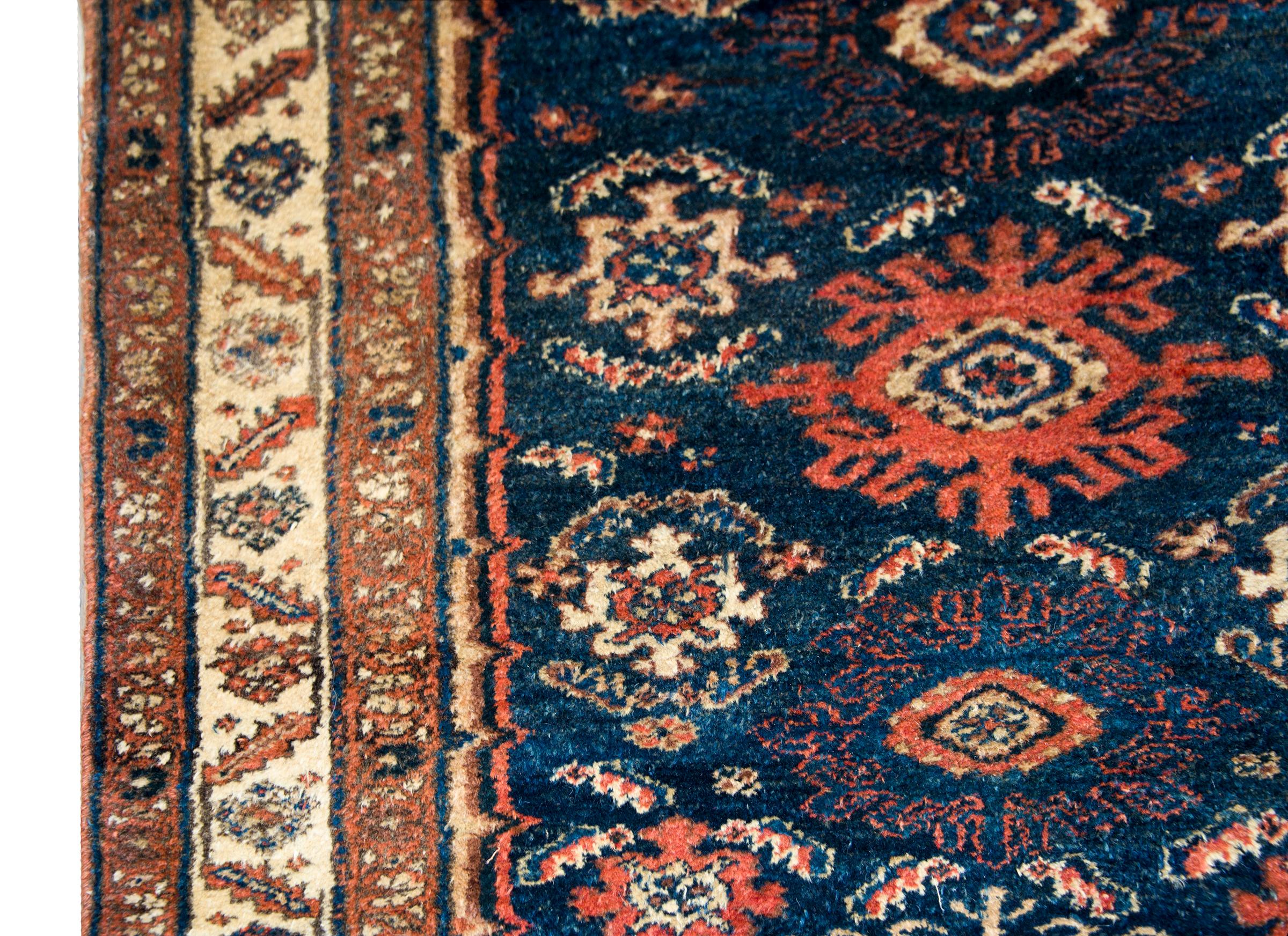 Hand-Knotted Early 20th Century Hamadan Rug For Sale