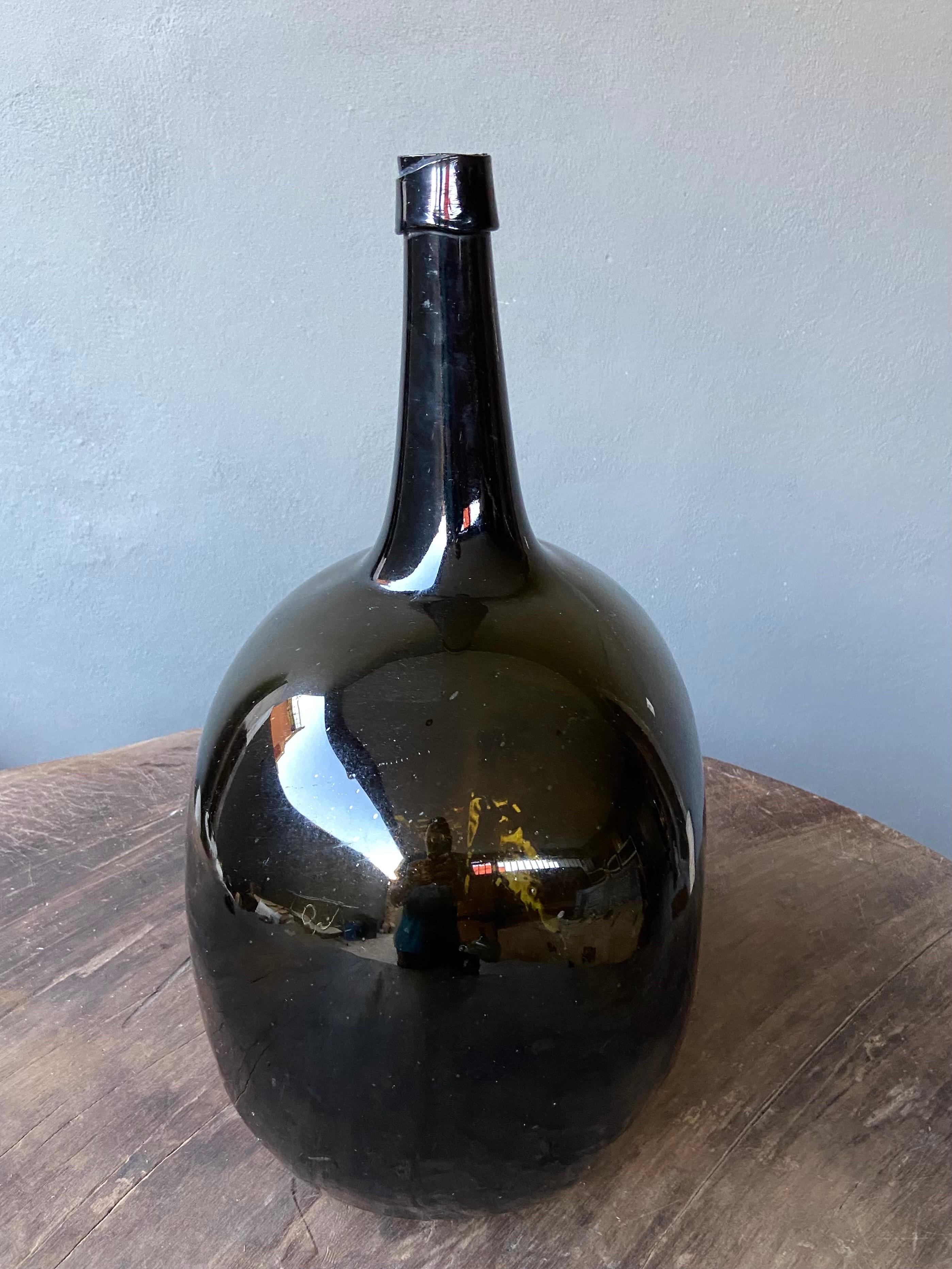 Early 20th Century HandBlown Demijohn From Mexico For Sale at 1stDibs