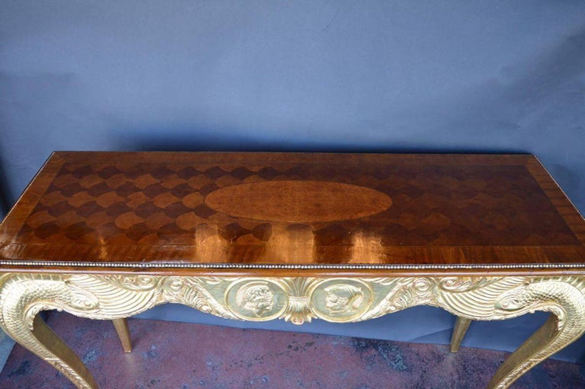 Early 20th Century Hand-Carved Console For Sale 1