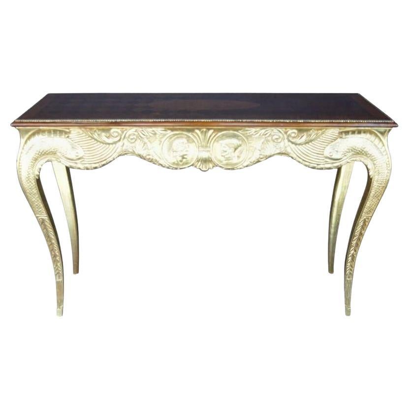 Early 20th Century Hand-Carved Console