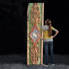 Early 20th Century Hand Carved English Fairground Carousel Panel