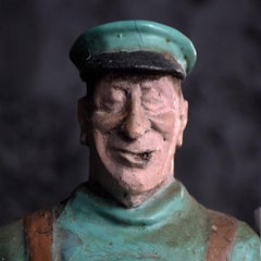 Early 20th Century Hand Carved English Folk Art Whirligig Figure