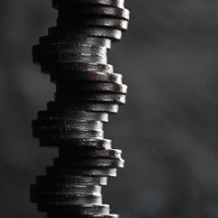 Early 20th Century Hand Carved Folk-art Candle Stick