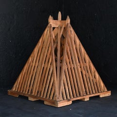 Early 20th Century hand carved huge pine architectural model