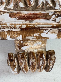 Early 20th century hand carved marble top Venetian side table.