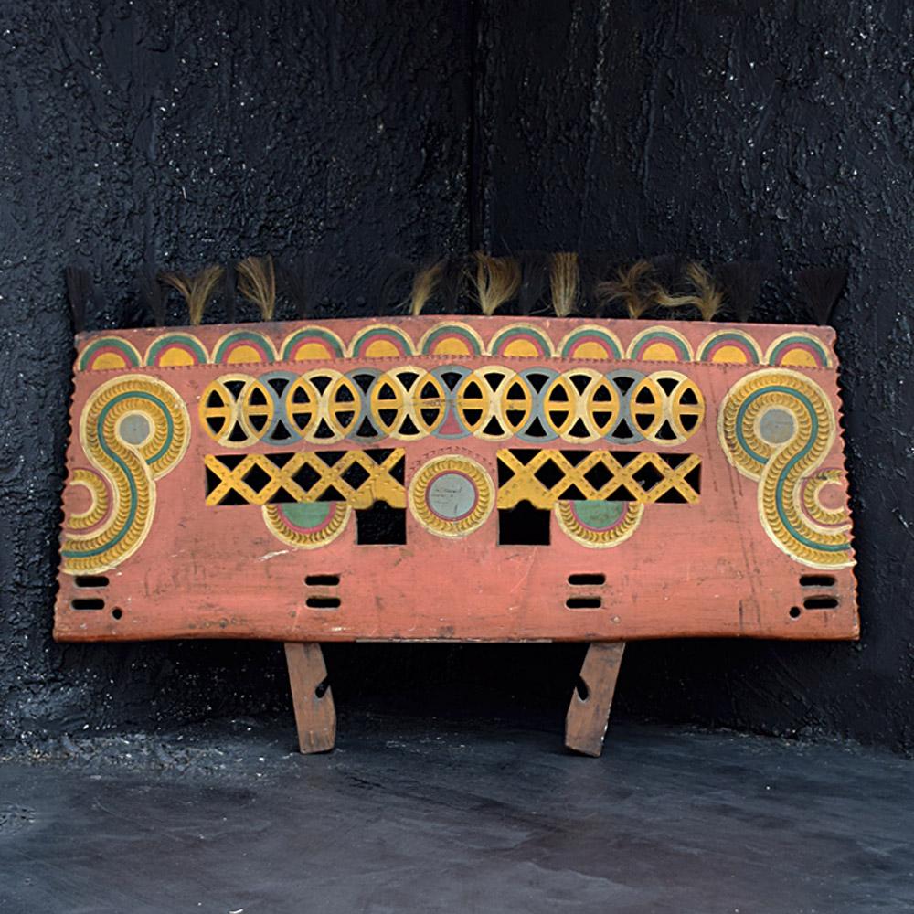 German Early 20th Century Hand Carved Oak Folk-Art European Wagon Cart Panel