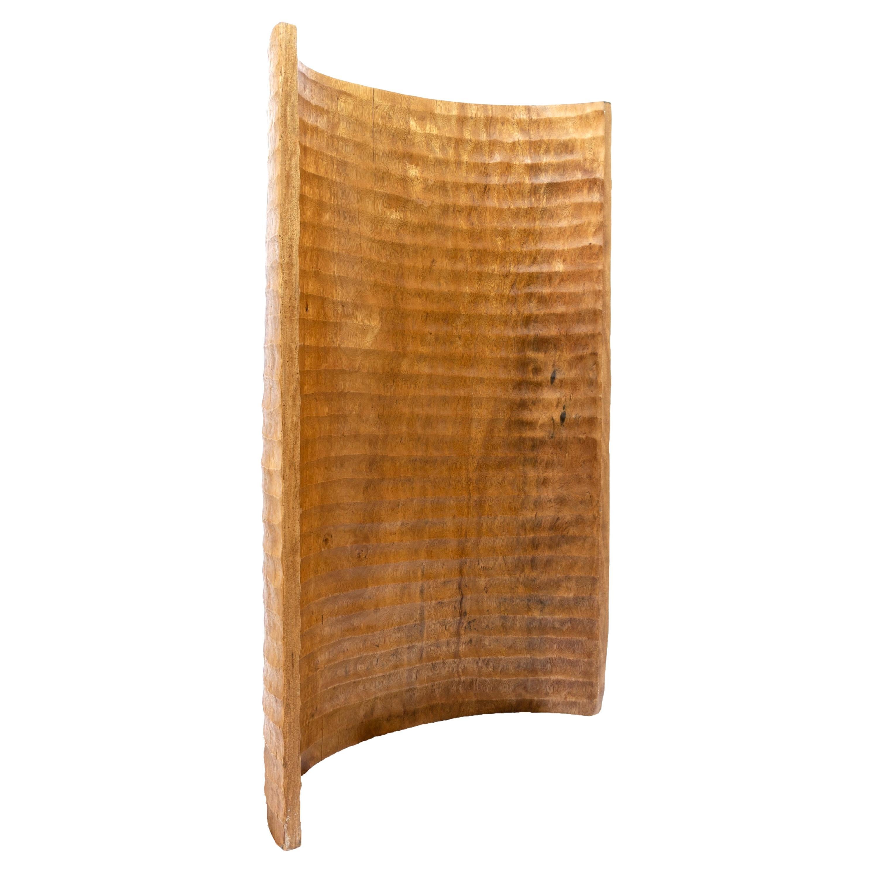 Early 20th Century Hand-Carved Palm Screen