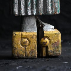 Early 20th century hand carved pine fairground figure