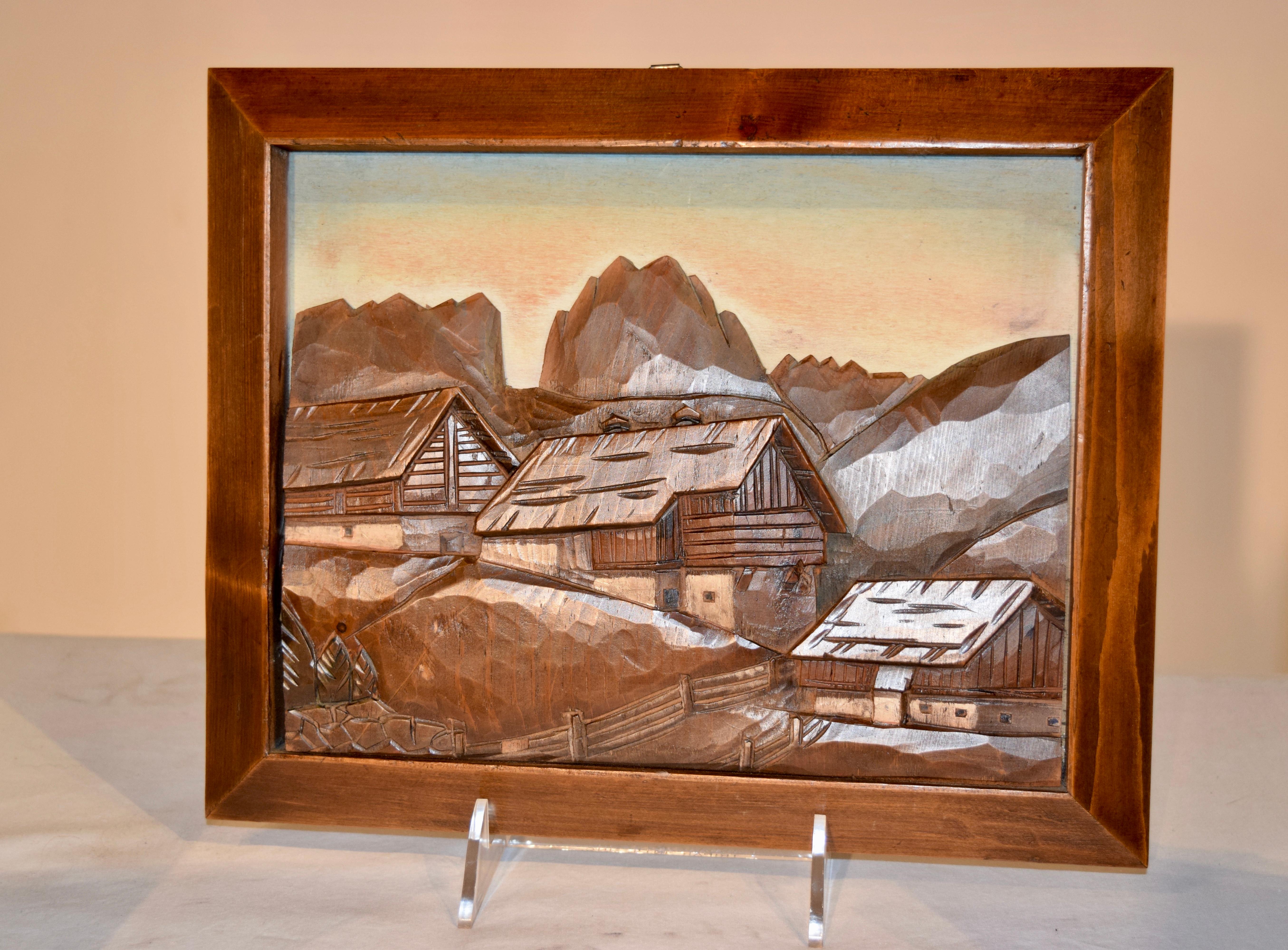 Black Forest Early 20th Century Hand Carved Wall Plaques