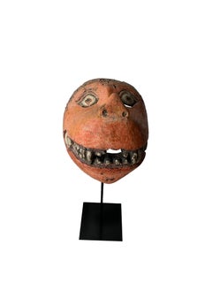 Early 20th Century Hand-Carved Wood Javanese ‘Wayang Topeng’ Mask, Indonesia