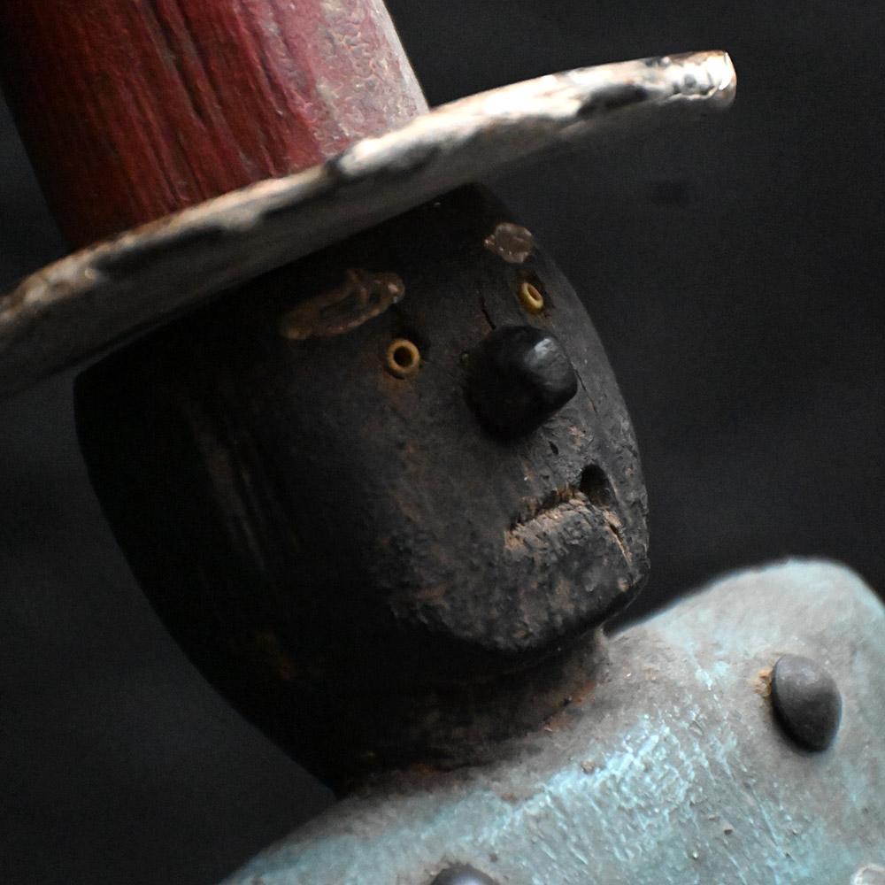 Early 20th Century Hand Crafted Folk-art American Jig Doll Figure 2