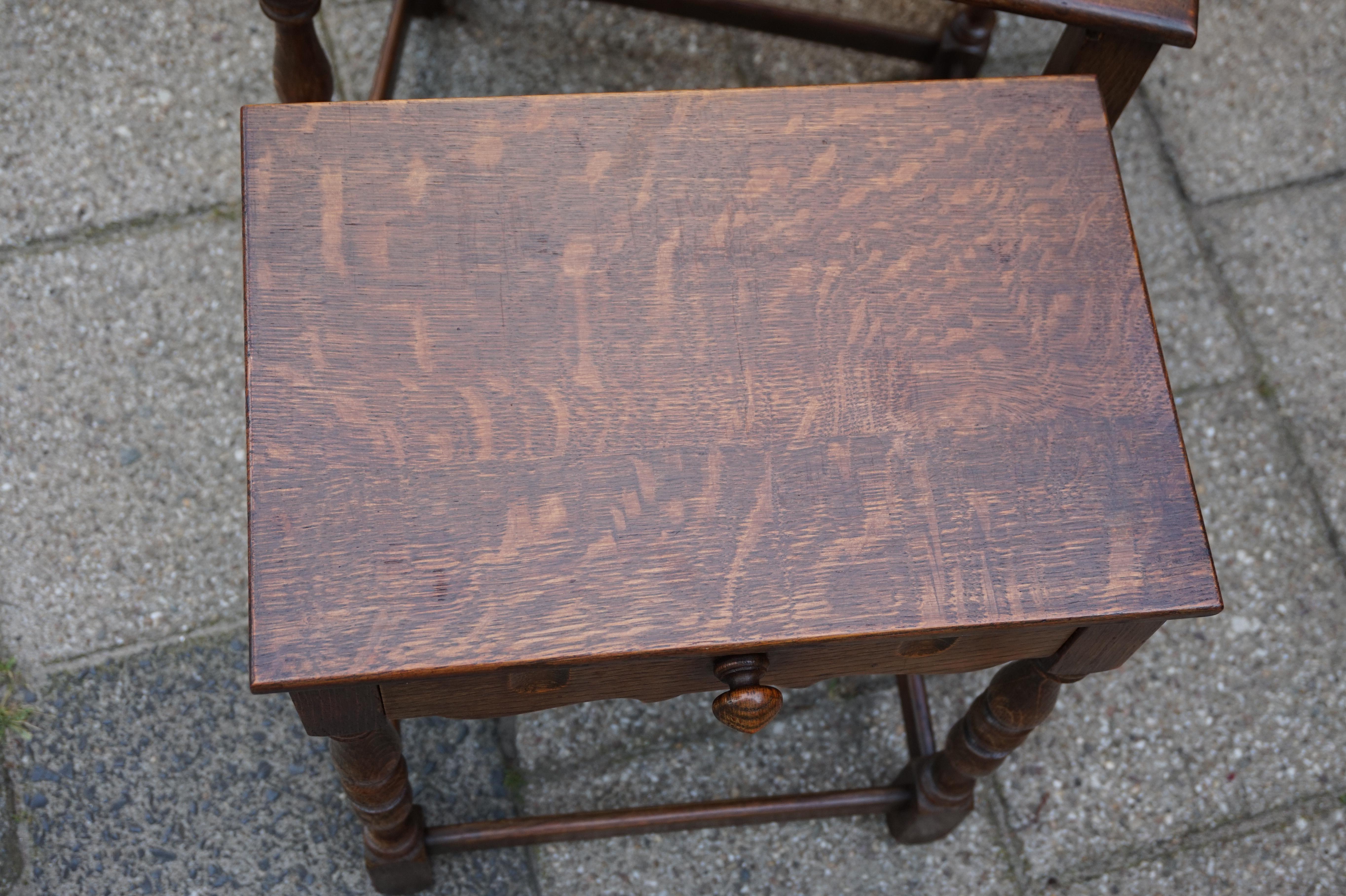 Early 20th Century Handcrafted Gothic Revival Nest of Tables from a Monastery 4