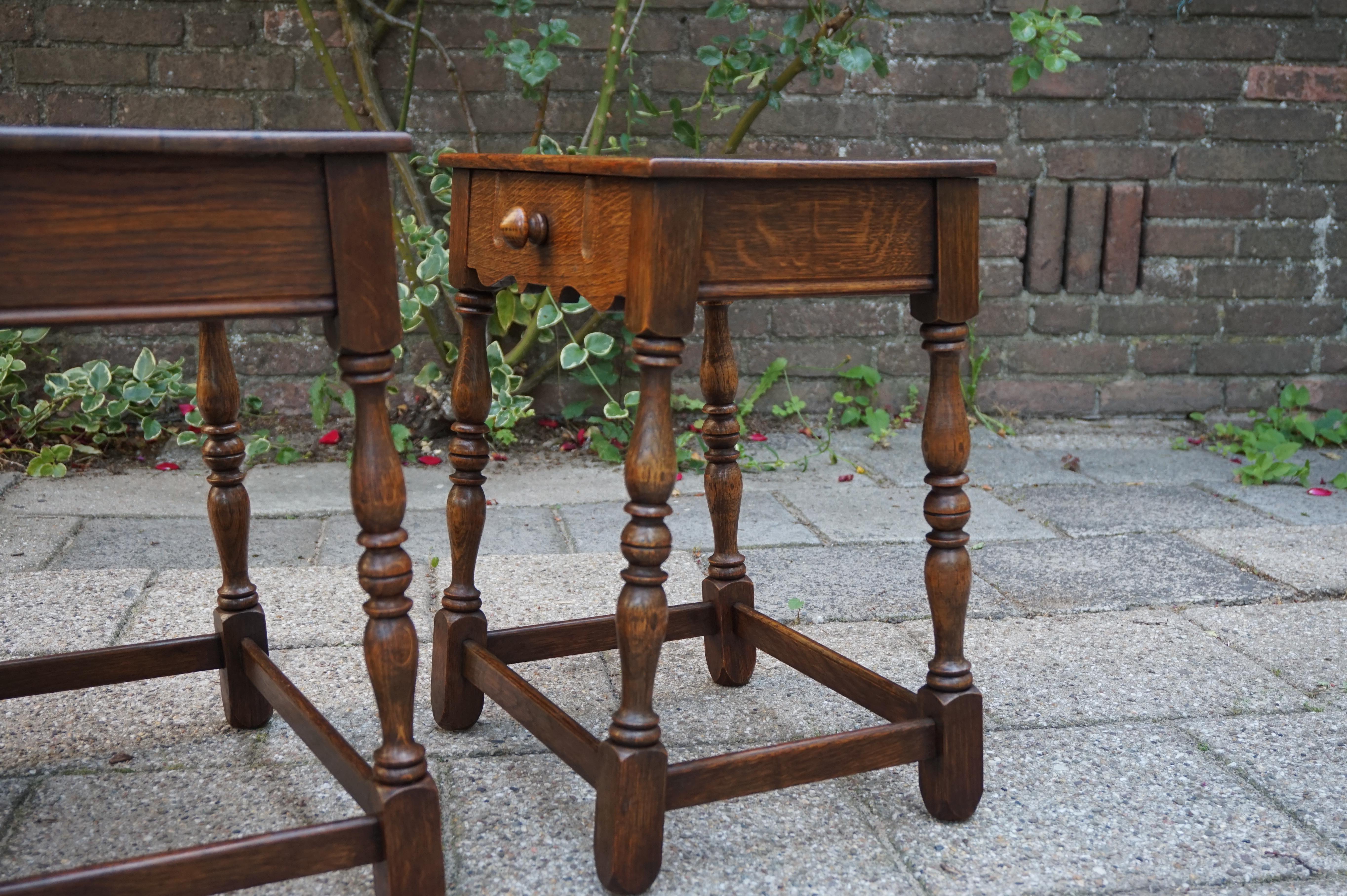 Early 20th Century Handcrafted Gothic Revival Nest of Tables from a Monastery 11