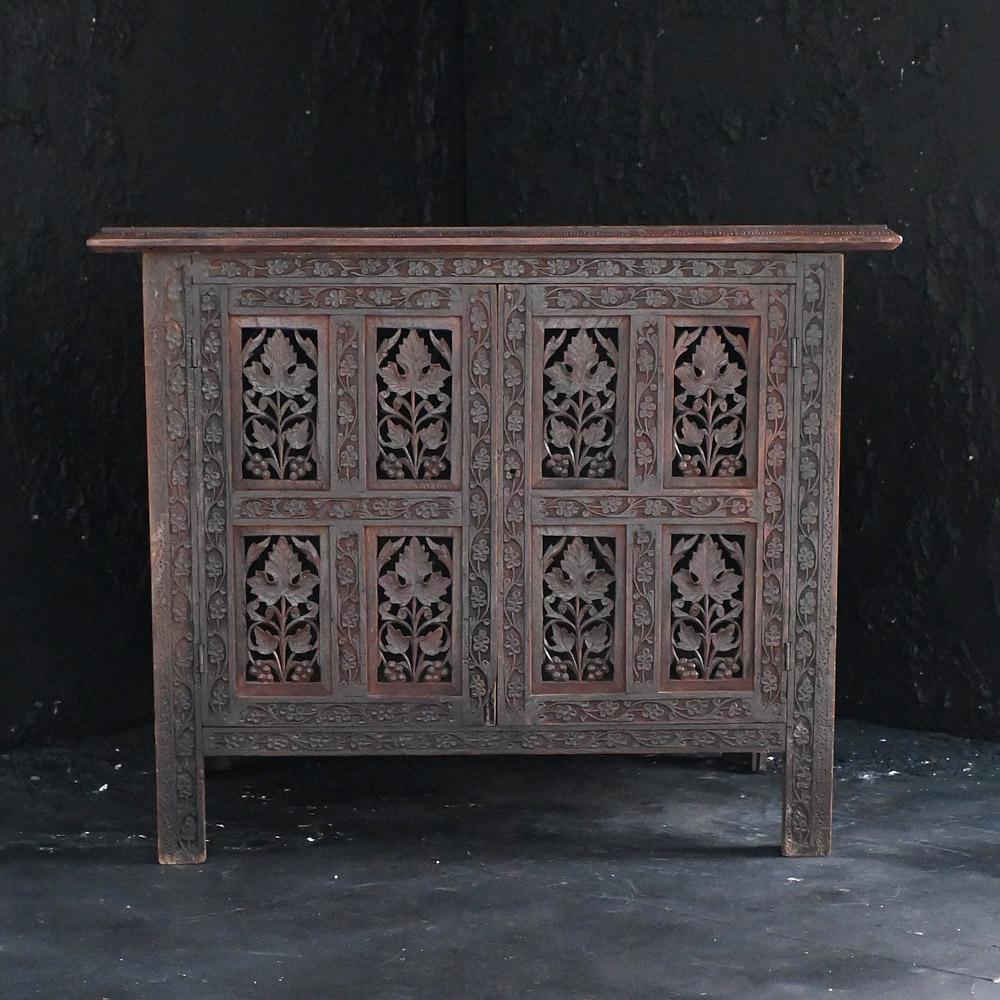 folding table cabinet antique