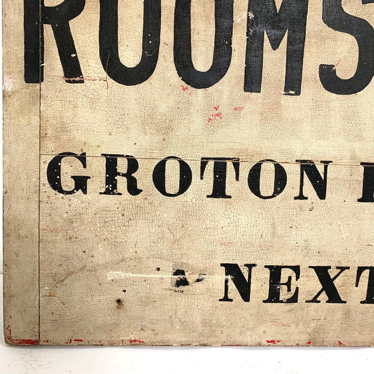 Early 20th Century Handmade Massachusetts Boarding House Advertising Sign at 1stDibs