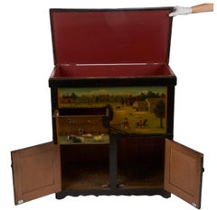 Early 20th Century Hand Painted Cabinet by Ralph Cohoon