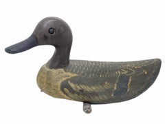 Early 20th Century Hand Painted Duck Decoy Antique German