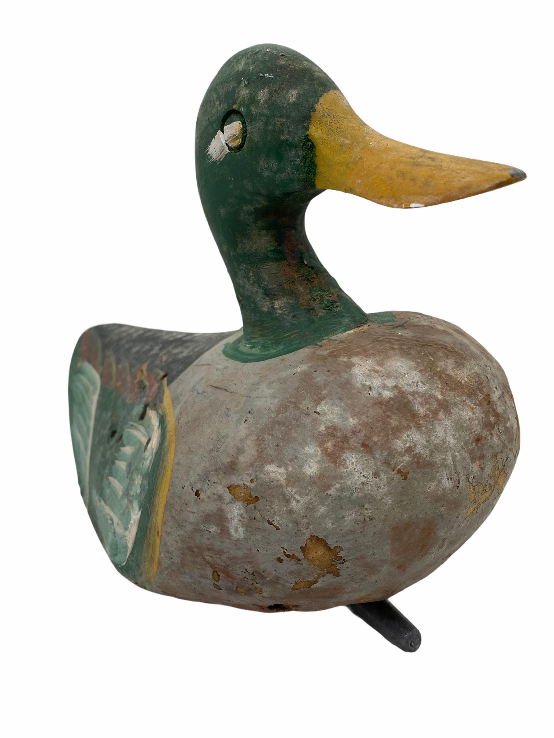 Antiker handbemalter Deko-Duck Decoy aus dem frühen 20. Jahrhundert, Deutsch im Zustand „Gut“ im Angebot in Nuernberg, DE