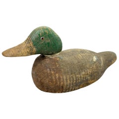Early 20th Century Hand Painted Duck Decoy Antique, German