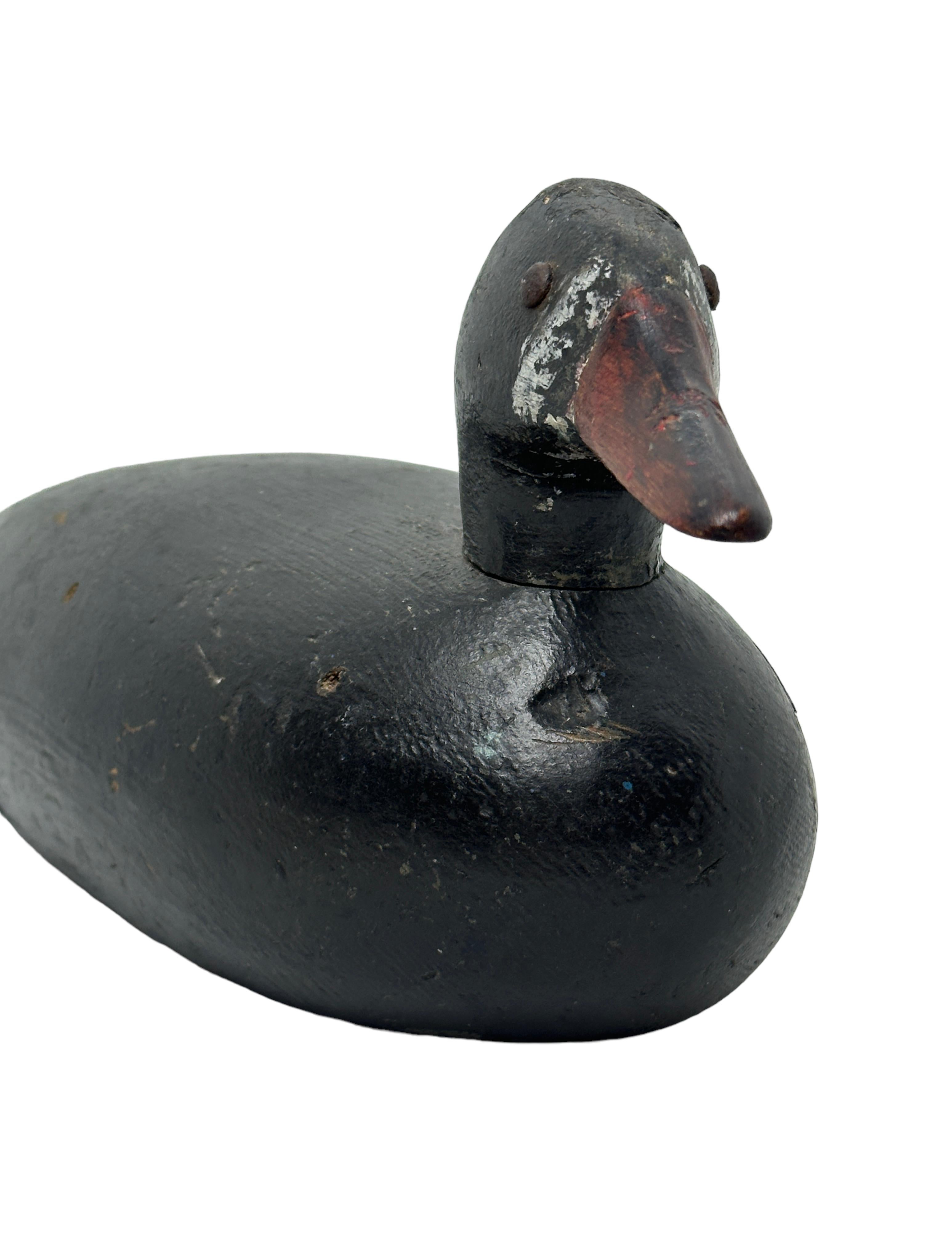 Early 20th Century Hand Painted Duck Decoy Antique, USA owned by Bob Tillbutt For Sale 1
