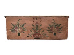 Early 20th Century Handcrafted and Painted Chest