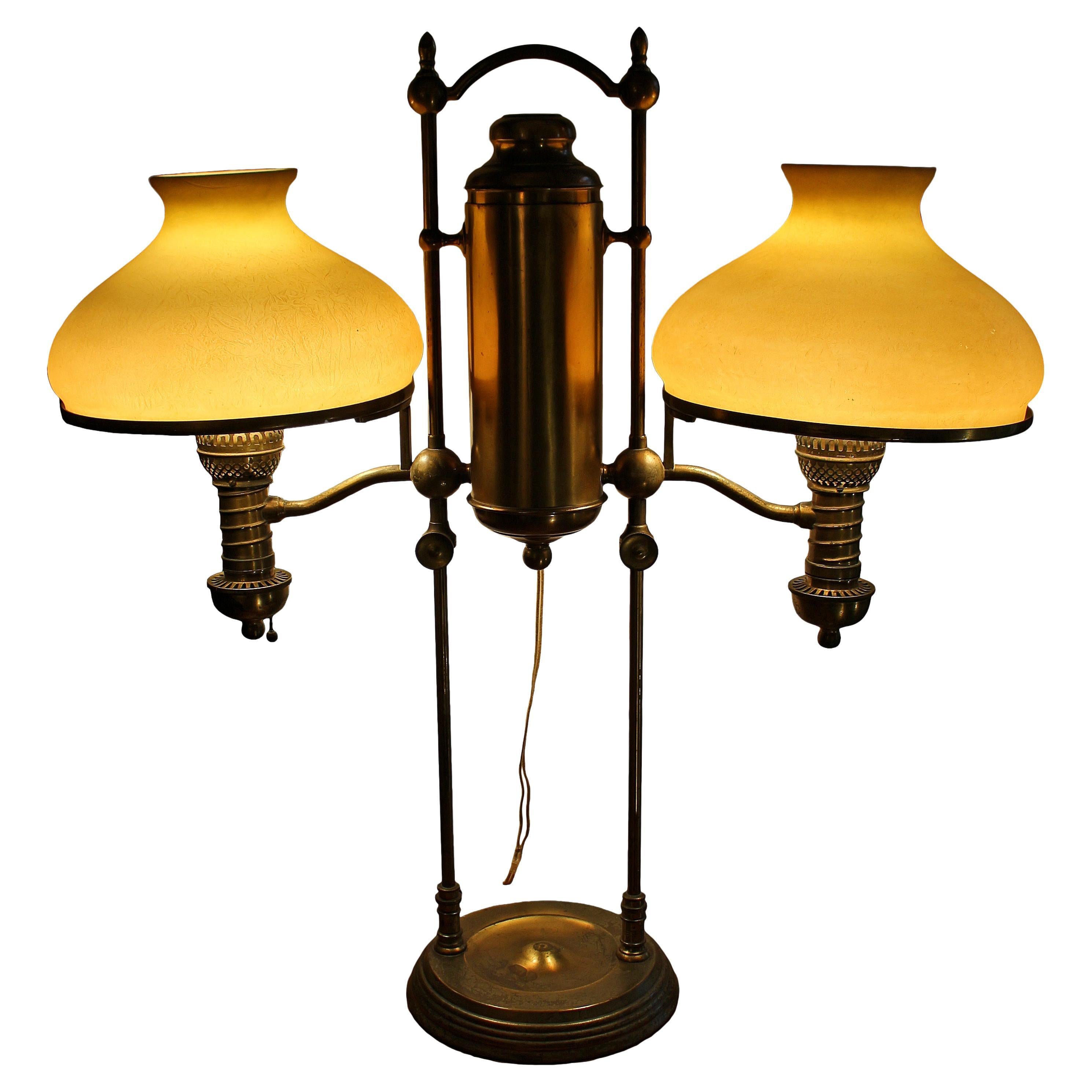 Early 20th Century Handel Student Lamp