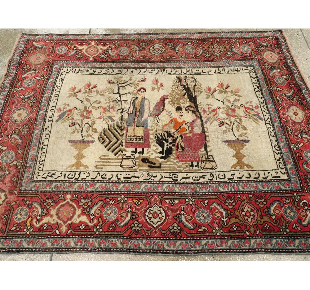 Caucasien Tapis d'accent du début du 20e siècle, fait à la main au Karabagh, circa 1920 en vente