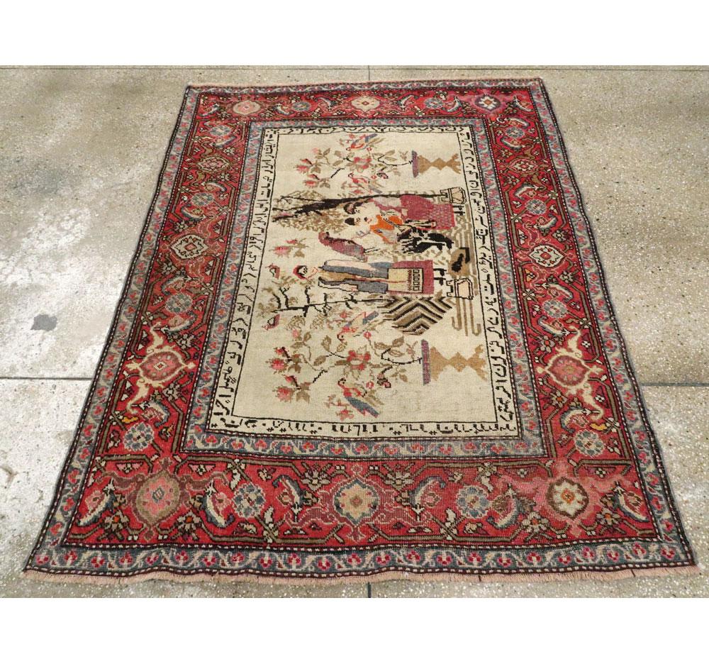 Laine Tapis d'accent du début du 20e siècle, fait à la main au Karabagh, circa 1920 en vente