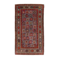 Early 20th Century Handmade Caucasian Shirvan Small Accent Rug