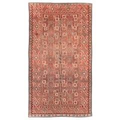 Early 20th Century Handmade Central Asian Tribal Gallery Accent Rug