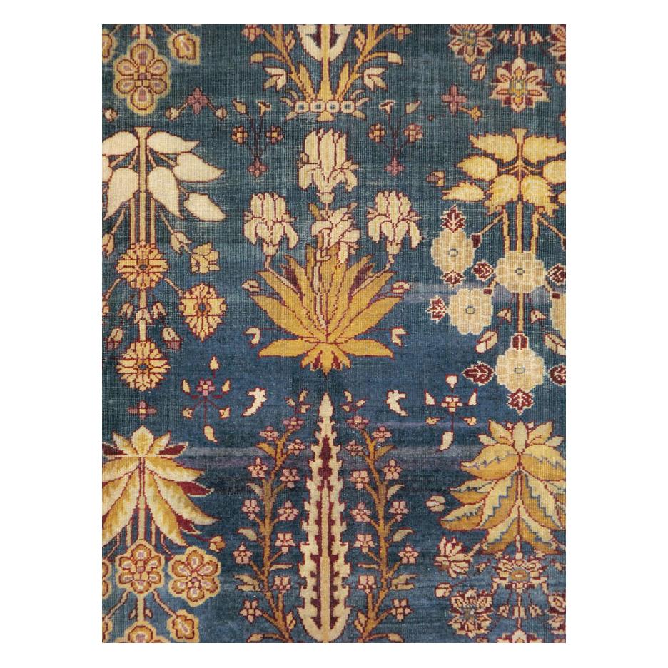 An antique Indian Amritsar room size carpet handmade during the early 20th century.

Measures: 8' 10
