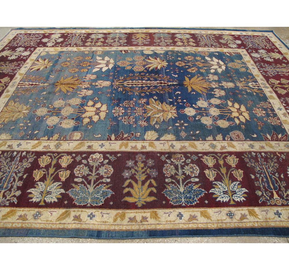 Early 20th Century Handmade Indian Amritsar Room Size Carpet 3