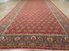 Early 20th Century Handmade Indian Lahore Long & Narrow Oversize Carpet