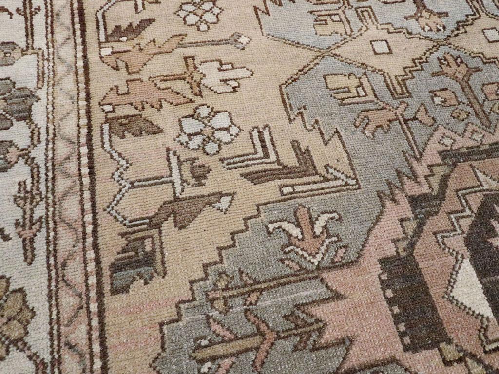 Early 20th Century Handmade Northwest Persian Accent Rug In Excellent Condition For Sale In New York, NY