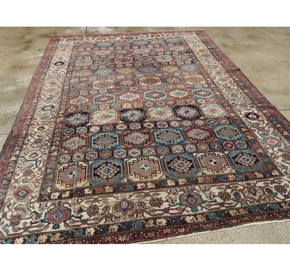Early 20th Century Handmade Northwest Persian Room Size Carpet In Excellent Condition For Sale In New York, NY