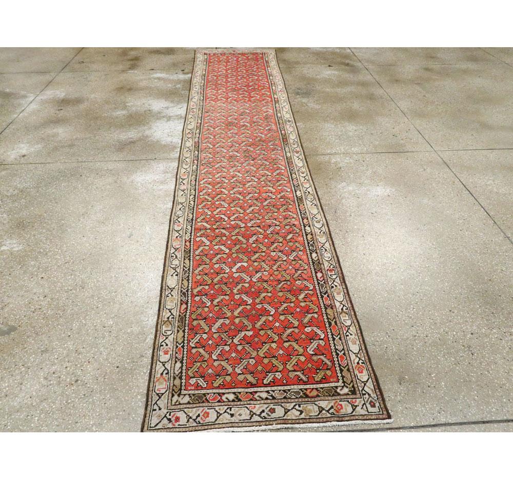 Early 20th Century Handmade Northwest Persian Runner In Good Condition For Sale In New York, NY