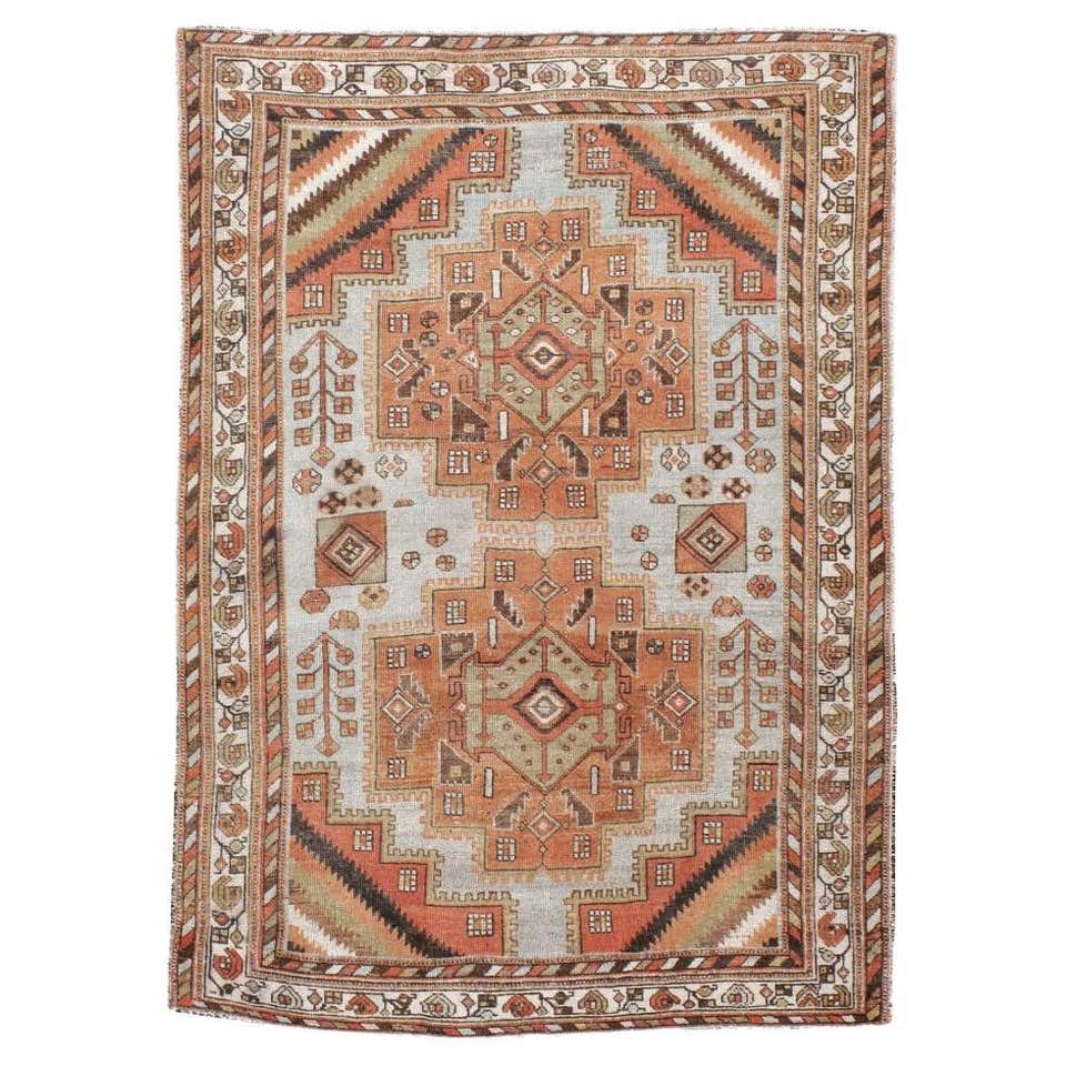 Joshegan Inspired Early 20th Century Handmade Persian Mahal Accent Rug ...