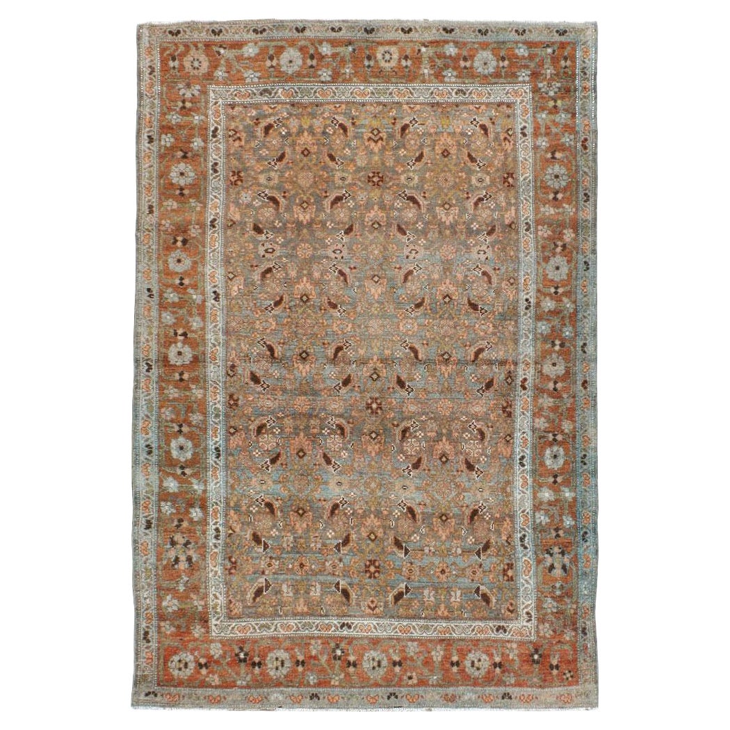 Tapis d'accent persan Bidjar du début du 20e siècle fait à la main
