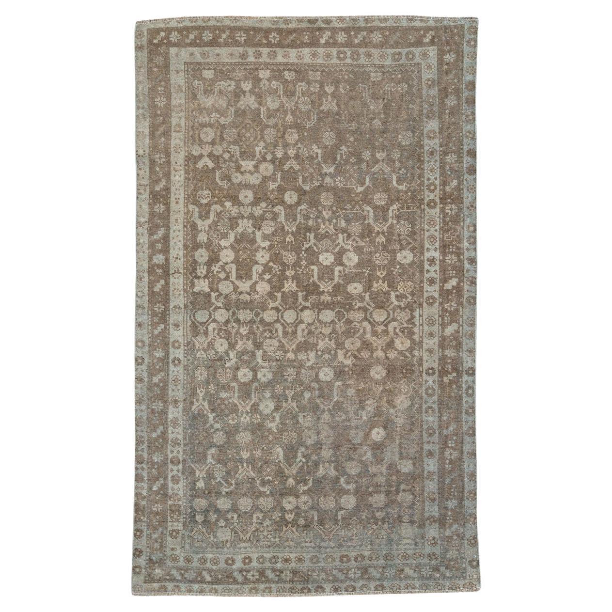 Handgefertigter persischer Bidjar-Akzent-Teppich aus dem frühen 20. Jahrhundert