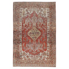 Early 20th Century Handmade Persian Bidjar Accent Rug