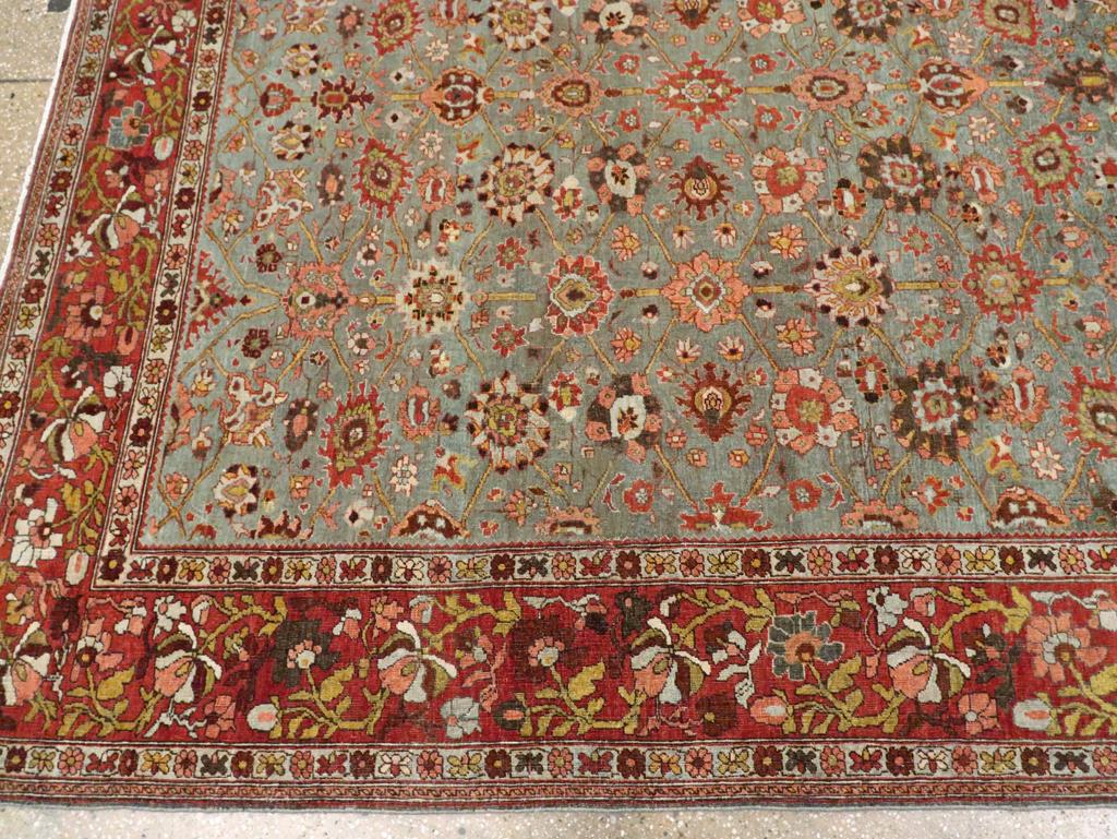 Early 20th Century Handmade Persian Bidjar Room Size Carpet For Sale 2