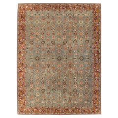 Early 20th Century Handmade Persian Bidjar Room Size Carpet