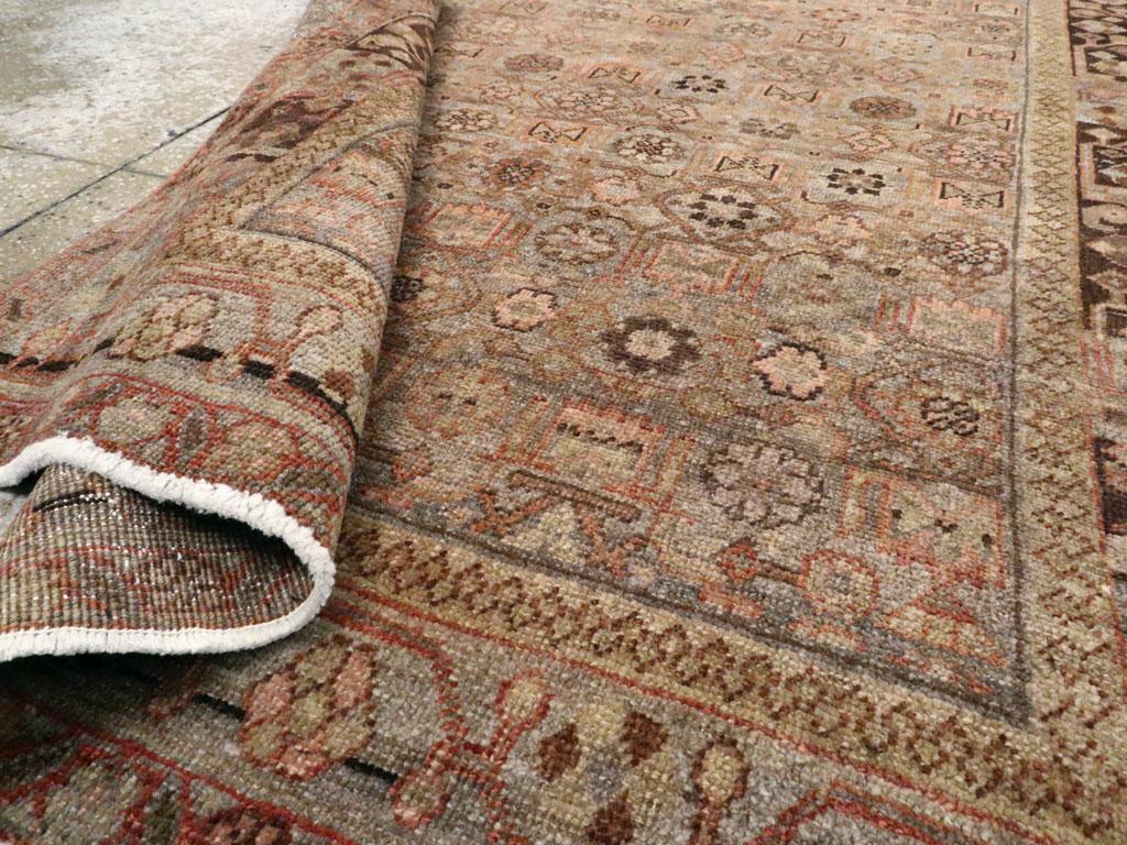 Wool Early 20th Century Handmade Persian Bidjar Small Accent Rug